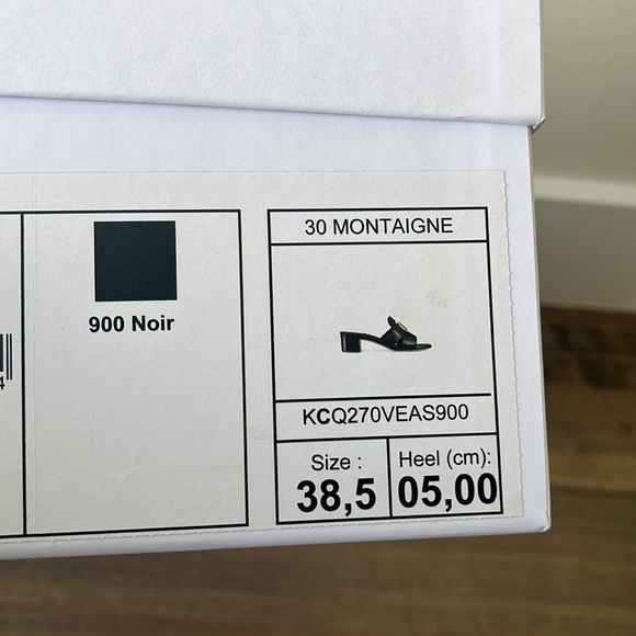 Dior 30 Montaigne Sandals in Black Leather - Picture 5 of 5